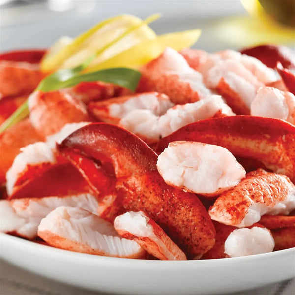 Lobster meat on a plate