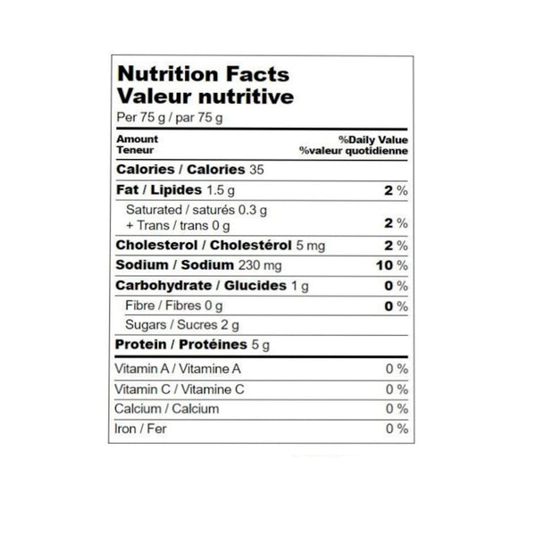 wild smoked salmon jerky garlic and soy nutrition facts