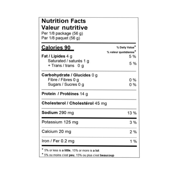 wild sockeye smoked salmon nutrition facts