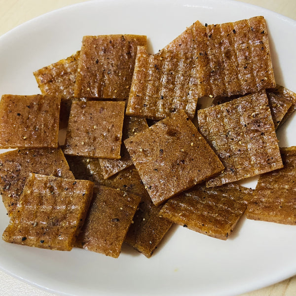 Wild Smoked Salmon Jerky Bite-Size Peppered 30g